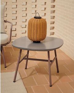 Kerek kerti tárolóasztal beton asztallappal ø 60 cm Bramant – Kave Home