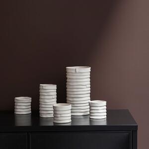 Porcelán gyertyatartó készlet 2 db-os Ribbon – Mette Ditmer Denmark