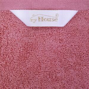 Rózsaszín pamut fürdőlepedő 70x140 cm Darwin – My House