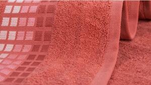 Rózsaszín pamut fürdőlepedő 70x140 cm Darwin – My House