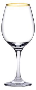 Pasabahce Amber borospohár szett 295 ml 6 darabos arany