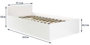 Ágy ágyráccsal és matraccal P90_200 #fehér