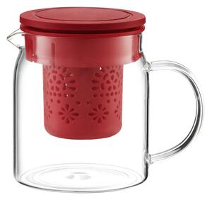 Ambition Nordic hőálló kancsó szűrőbetéttel 800 ml piros
