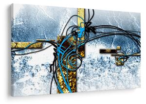 Absztrakt kép (90x60 cm)