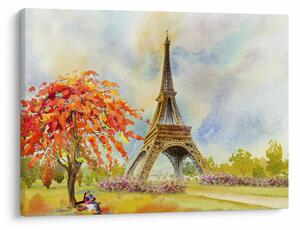 Festett kép az Eiffel-torony (70x50 cm)