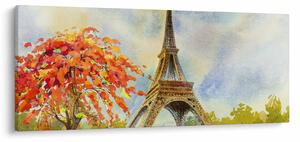 Festett kép az Eiffel-torony (120x50 cm)