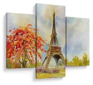 Festett kép az Eiffel-torony (90x60 cm)