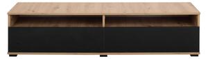 CLIF TV asztal, 150,2x33,2x42, artisan tölgy/fekete fényű