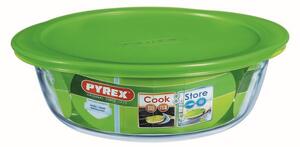Pyrex Cook&Store kerek sütőtál műanyag tetővel 26 cm 2.3 l