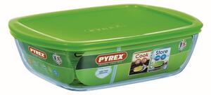 Pyrex Cook&Store sütőtál műanyag tetővel 28x20 cm 2.5 l