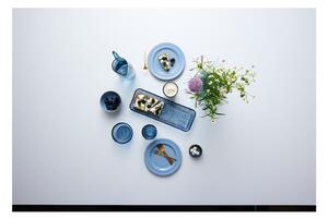 Kék üveg szervírozó tányér 14x38 cm Kusintha – Bitz