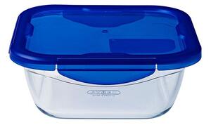 Pyrex Cook&Go sütőtál műanyag tetővel 21.6x21.6 cm 1.9 l