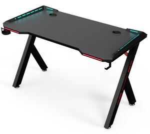 LED-es Gamer asztal, 140 cm x 60 cm !