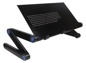 Összecsukható laptop asztal, hűtőventilátorral QS-355