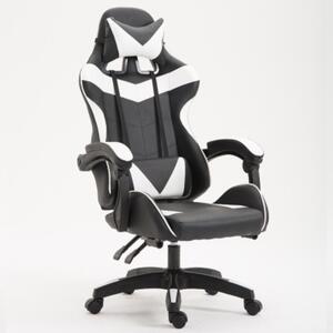Racing Pro X Gamer szék, fehér-fekete