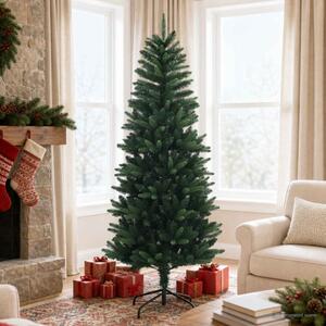 Artificial Hinged Christmas Tree 180 cm PE és PVC Zöld