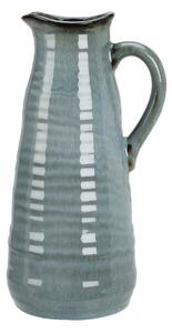 Busara kőagyag váza/kancsó10,5 x 24 cm, kék