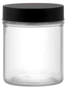 Domotti Milos kerek tároló üveg 700 ml fekete