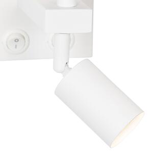 Modern fali lámpa fehér olvasólámpával - Brescia