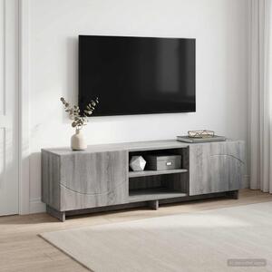 TV állvány 140 x 34,5 x 40 cm Szürke Sonoma Szerelt Fa