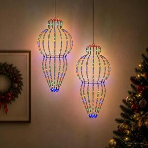 Karácsonyi csúcsdísz világítás 2 db 640 LED Többszínű