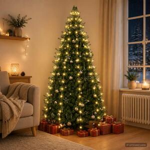 Karácsonyfa fények 180 LED Meleg fehér 180 cm