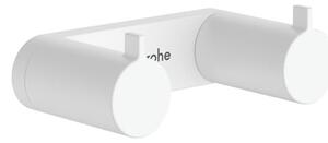 Két akasztós fogas Hansgrohe AddStoris S fehér matt színben 41785700