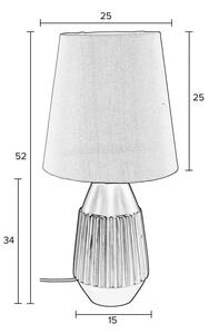 Fekete-bézs asztali lámpa Aysa - White Label
