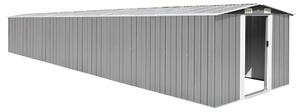 VidaXL szürke horganyzott acél kerti fészer 257 x 779 x 181 cm