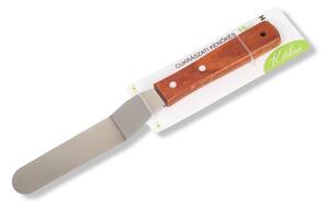 Fa nyelű hajlított spatula, kenőkés 27 cm