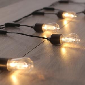 Bulb LED fényfüzér, 10 izzós, hosszúság 8 m - DecoKing