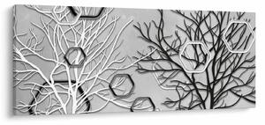 Absztrakt kép a fák (120x50 cm)