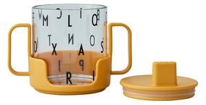 Grow With Your Cup mustársárga gyerekbögre - Design Letters
