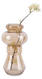 Morgana barna üveg váza, magasság 35 cm - PT LIVING
