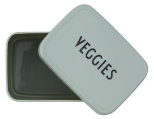 Veggies világoszöld snack doboz, 8,2 x 6,8 cm - Design Letters