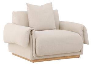 Fotel Dallas 4983, Kárpit, 82x95x118cm, Bézs, Tölgy, Fenyő
