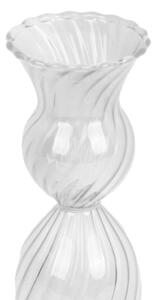 Swirl üveg gyertyatartó, magasság 17 cm - PT LIVING