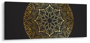 Az arany absztrakció képe (120x50 cm)