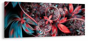 Absztrakt képek egzotikus virágok (120x50 cm)