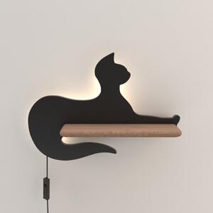 Fekete gyerek lámpa Cat – Candellux Lighting