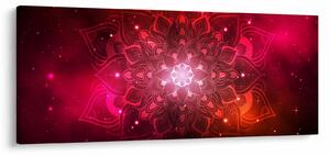 Piros absztrakció képe (120x50 cm)
