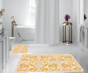 Sárga-fehér fürdőszobai kilépő szett 2 db-os – Oyo Concept