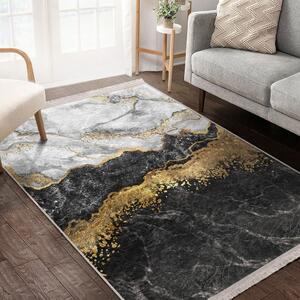 Fekete-fehér mosható szőnyeg 160x230 cm – Mila Home