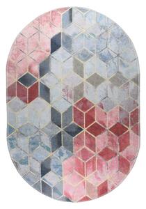 Rózsaszín-világosszürke mosható szőnyeg 60x100 cm – Vitaus