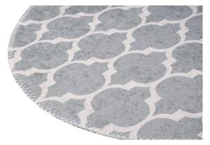 Világosszürke mosható kerek szőnyeg ø 80 cm – Vitaus