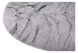 Világosszürke mosható kerek szőnyeg ø 120 cm – Vitaus