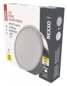 Fényes ezüstszínű LED mennyezeti lámpa Nexxo – EMOS