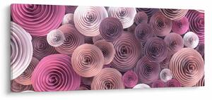 Absztrakt kép Rózsa virága (120x50 cm)