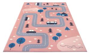 Rózsaszín gyerek szőnyeg 80x150 cm Adventures – Hanse Home