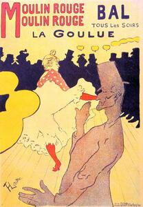 Toulouse-Lautrec, Henri de - Festmény reprodukció Moulin Rouge, Paris 1891, (26.7 x 40 cm)